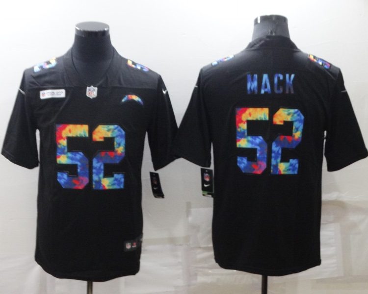 Men's Los Angeles Chargers Khalil Mack #52 Black Jersey