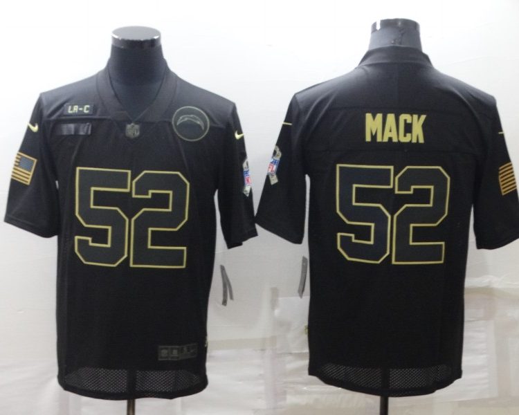 Men's Los Angeles Chargers Khalil Mack #52 Black Jersey