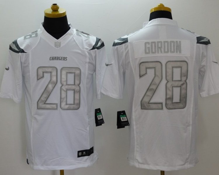 Men's Los Angeles Chargers Melvin Gordon III #28 White Jersey