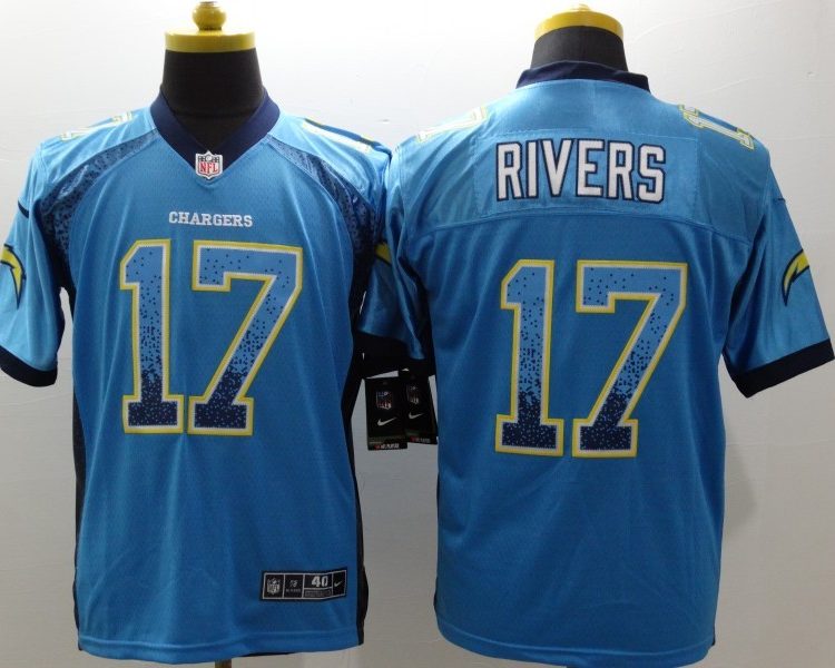 Men's Los Angeles Chargers Philip Rivers #17 Blue Jersey