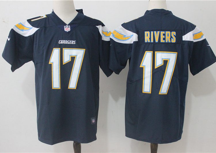 Men's Los Angeles Chargers Philip Rivers #17 Navy Jersey