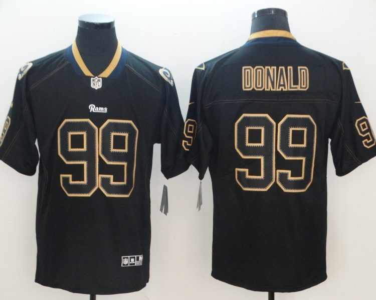 Men's Los Angeles Rams #99 Aaron Donald Black Jersey