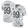 Men's Los Angeles Rams Aaron Donald #99 Arctic Camo 2024 Salute to Service Retired Limited Jersey