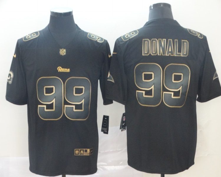 Men's Los Angeles Rams Aaron Donald #99 Black Jersey