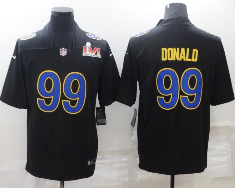 Men's Los Angeles Rams Aaron Donald #99 Black Jersey