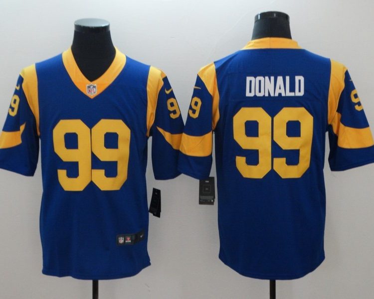 Men's Los Angeles Rams Aaron Donald #99 Blue Jersey