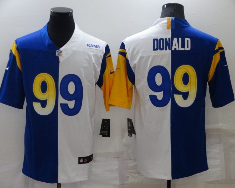 Men's Los Angeles Rams Aaron Donald #99 Blue/White Jersey