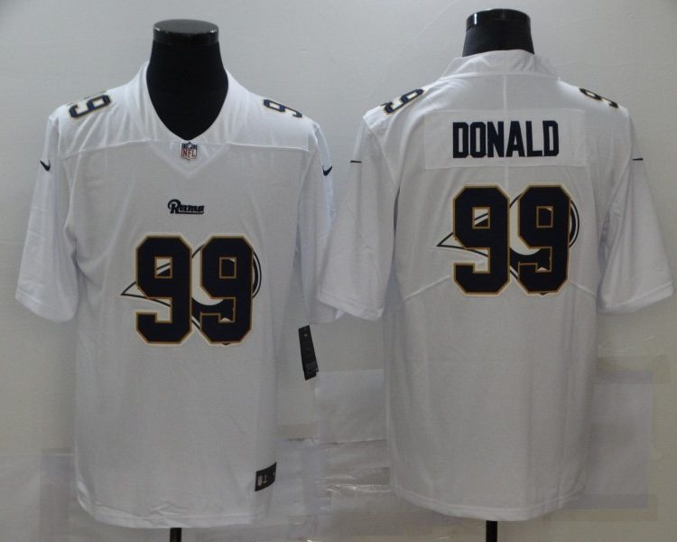 Men's Los Angeles Rams Aaron Donald #99 White Jersey