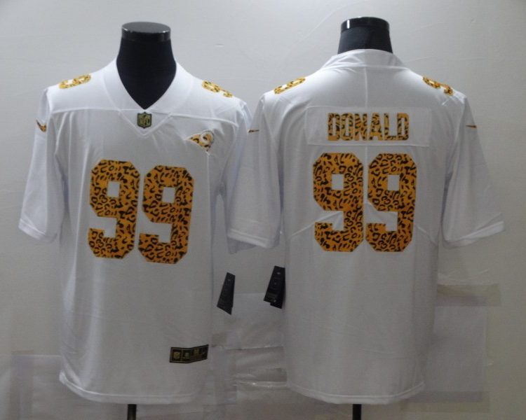 Men's Los Angeles Rams Aaron Donald #99 White Jersey