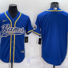Men's Los Angeles Rams Blue Blank Jersey