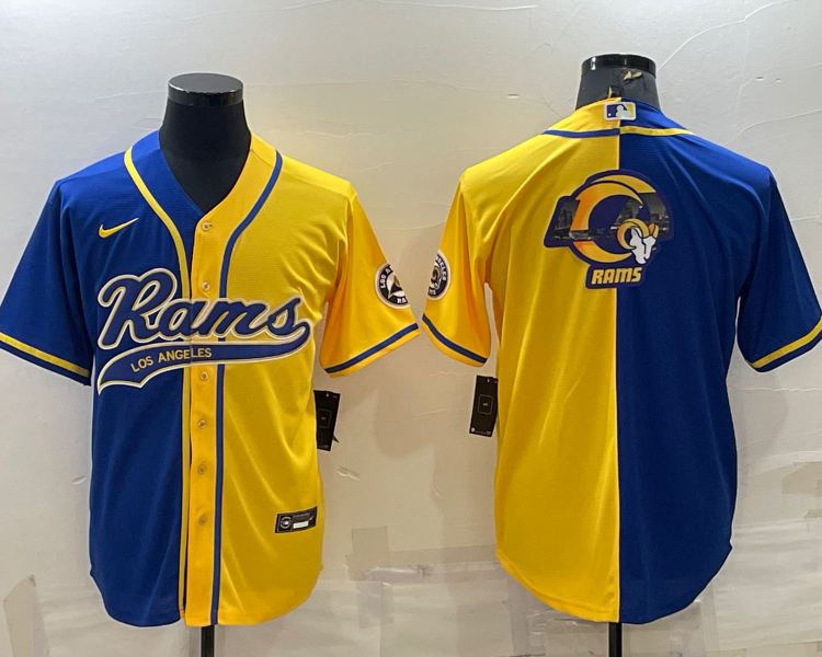 Men's Los Angeles Rams Blue/Yellow Jersey