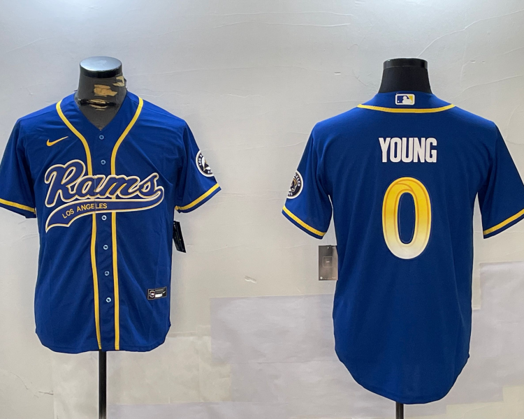 Men's Los Angeles Rams Byron Young #0 Royal Jersey