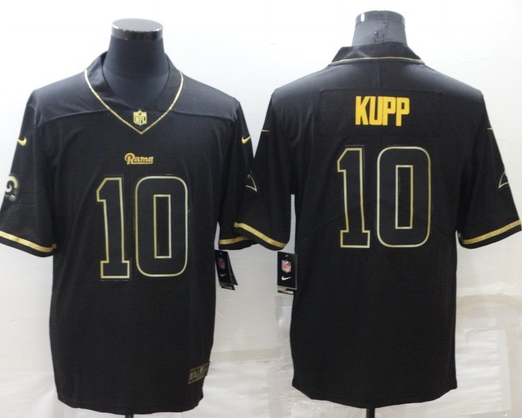 Men's Los Angeles Rams Cooper Kupp #10 Black Jersey