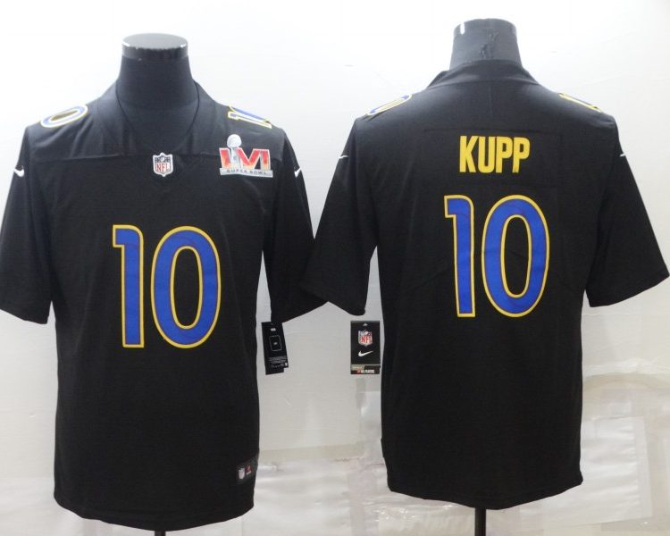 Men's Los Angeles Rams Cooper Kupp #10 Black Jersey