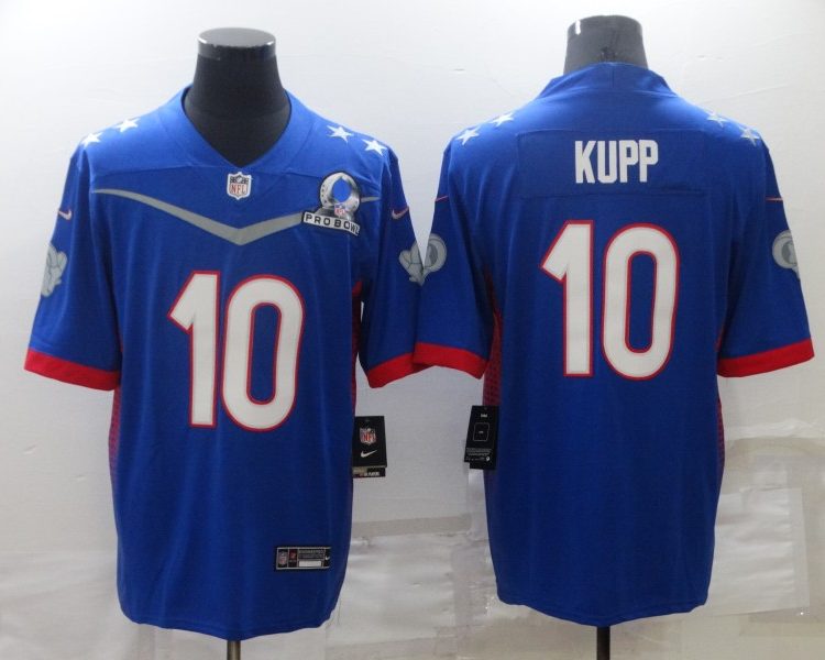 Men's Los Angeles Rams Cooper Kupp #10 Blue ALL STAR Jersey