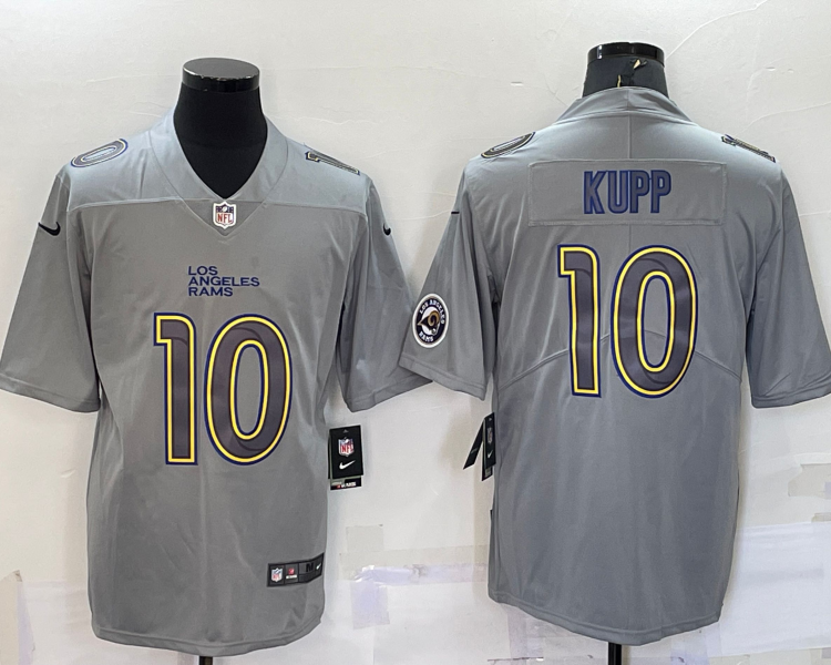 Men's Los Angeles Rams Cooper Kupp #10 Gray Atmosphere Jersey