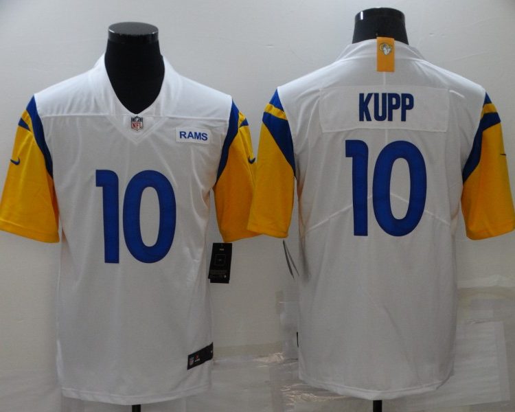 Men's Los Angeles Rams Cooper Kupp #10 White Legend Jersey