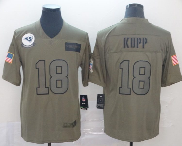 Men's Los Angeles Rams Cooper Kupp #18 Brown Jersey