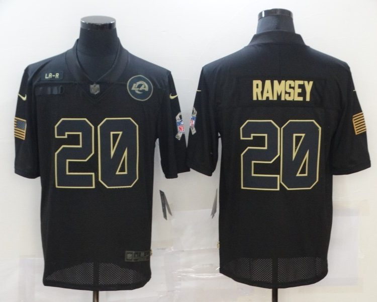 Men's Los Angeles Rams Jalen Ramsey #20 Black Jersey