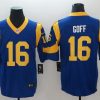 Men's Los Angeles Rams Jared Goff #16 Blue Jersey