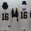 Men's Los Angeles Rams Jared Goff #16 White Jersey