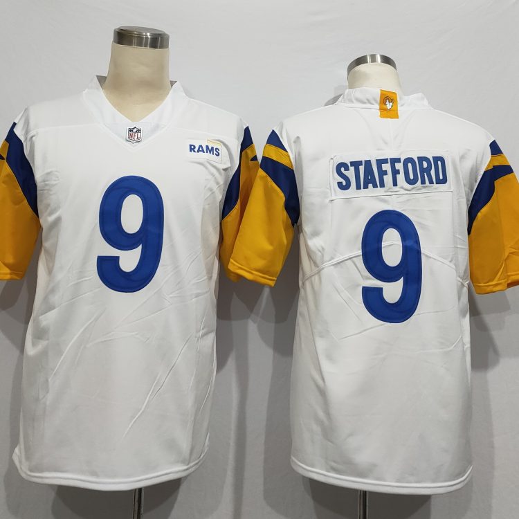 Men's Los Angeles Rams Matthew Stafford #9 White Legend Jersey