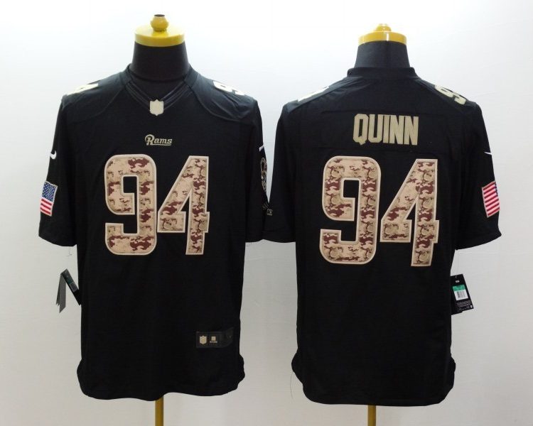 Men's Los Angeles Rams Robert Quinn #94 Black Jersey