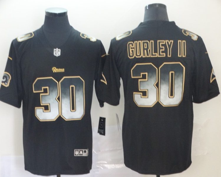 Men's Los Angeles Rams Todd Gurley II #30 Black Jersey