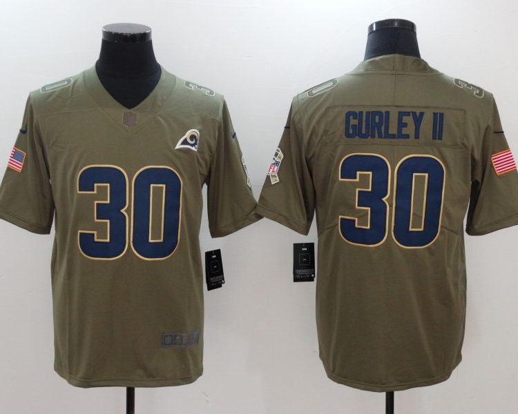 Men's Los Angeles Rams Todd Gurley II #30 Brown Jersey