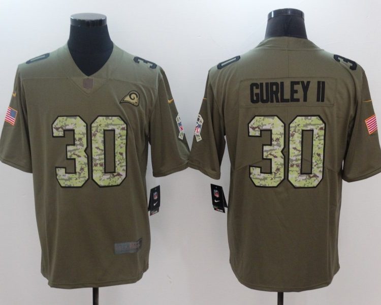 Men's Los Angeles Rams Todd Gurley II #30 Brown Jersey