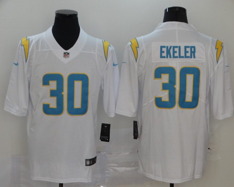 Men's Los Angeles Chargers Austin Ekeler #30 White Jersey