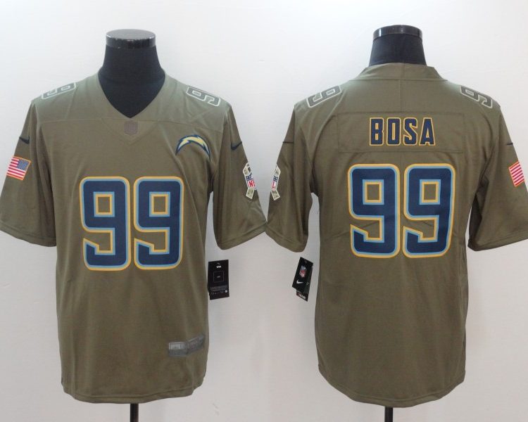 Men's Los Angeles Chargers Joey Bosa #99 Brown Jersey