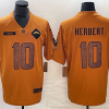 Men's Los Angeles Chargers Justin Herbert #10 Brown 2023 Salute To Service Limited Jersey