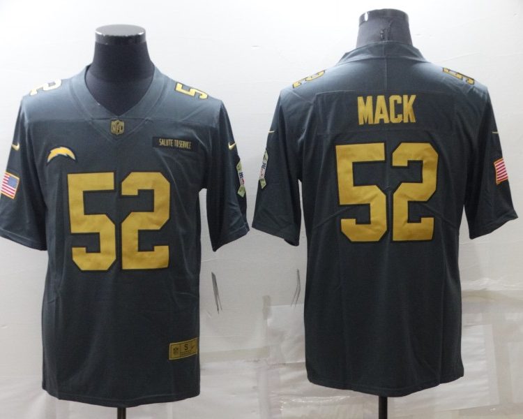 Men's Los Angeles Chargers Khalil Mack #52 Black Jersey
