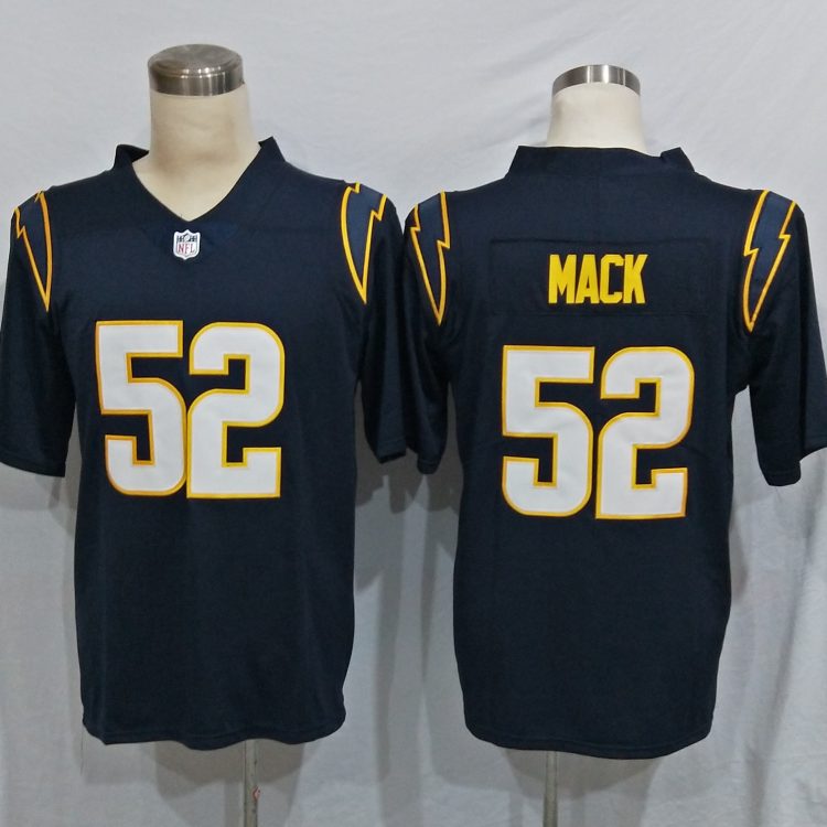 Men's Los Angeles Chargers Khalil Mack #52 Navy Alternate Jersey
