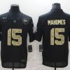 Men's Kansas City Chiefs #15 Patrick Mahomes Black Jersey
