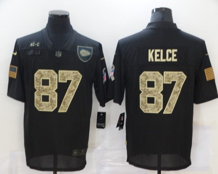 Men's Kansas City Chiefs #87 Travis Kelce Black Jersey