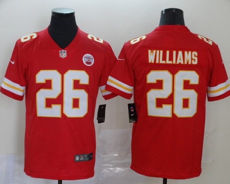 Men's Kansas City Chiefs Damian Williams #26 Red Jersey