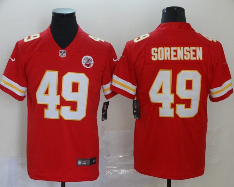 Men's Kansas City Chiefs Daniel Sorensen #49 Red Jersey