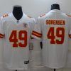 Men's Kansas City Chiefs Daniel Sorensen #49 White Jersey
