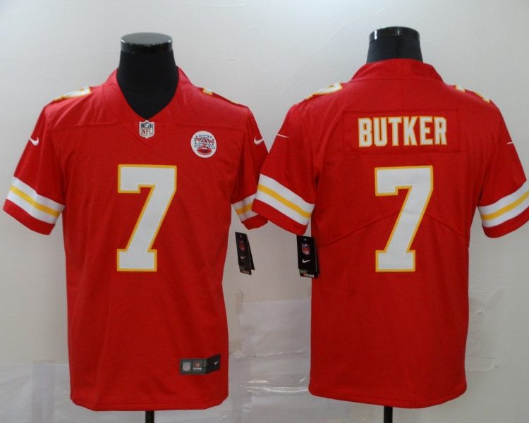 Men's Kansas City Chiefs Harrison Butker #7 Red Jersey