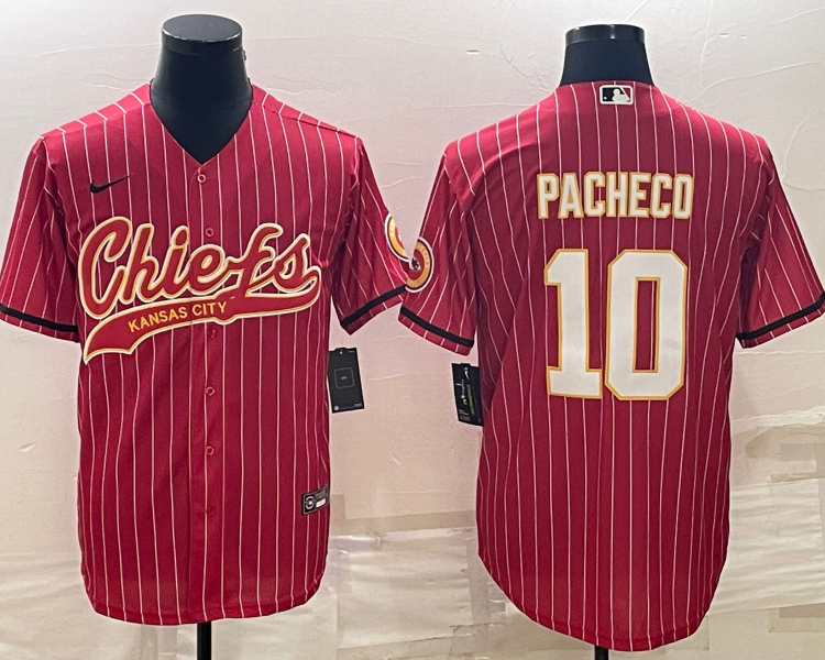 Men's Kansas City Chiefs Isiah Pacheco #10 Red Jersey Joint Edition