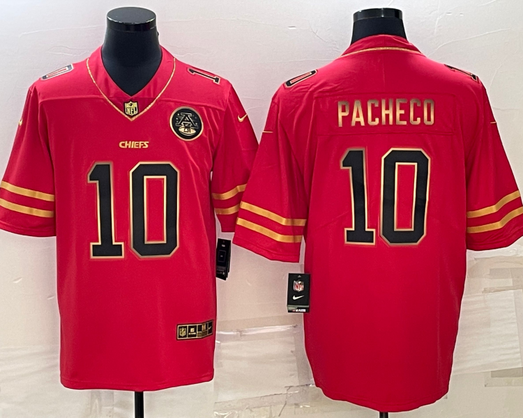 Men's Kansas City Chiefs Isiah Pacheco #10 Red Jersey