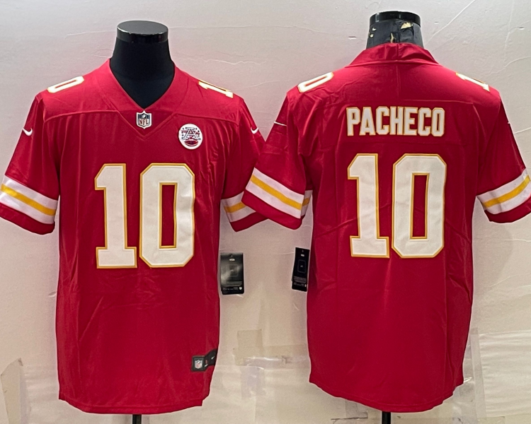 Men's Kansas City Chiefs Isiah Pacheco #10 Red Jersey