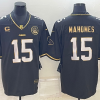 Men's Kansas City Chiefs Patrick Mahomes #15 Black Team Jersey