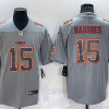 Men's Kansas City Chiefs Patrick Mahomes #15 Grey Jersey