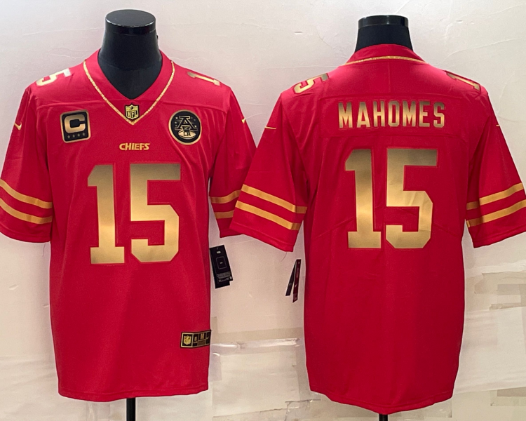 Men's Kansas City Chiefs Patrick Mahomes #15 Red Jersey