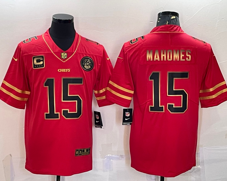 Men's Kansas City Chiefs Patrick Mahomes #15 Red Jersey