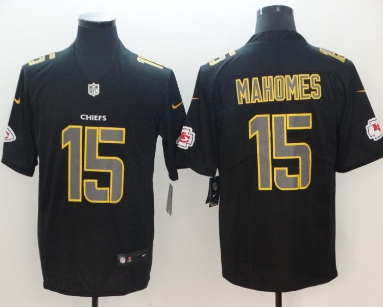 Men's Kansas City Chiefs Patrick Mahomes Black Alternate Jersey