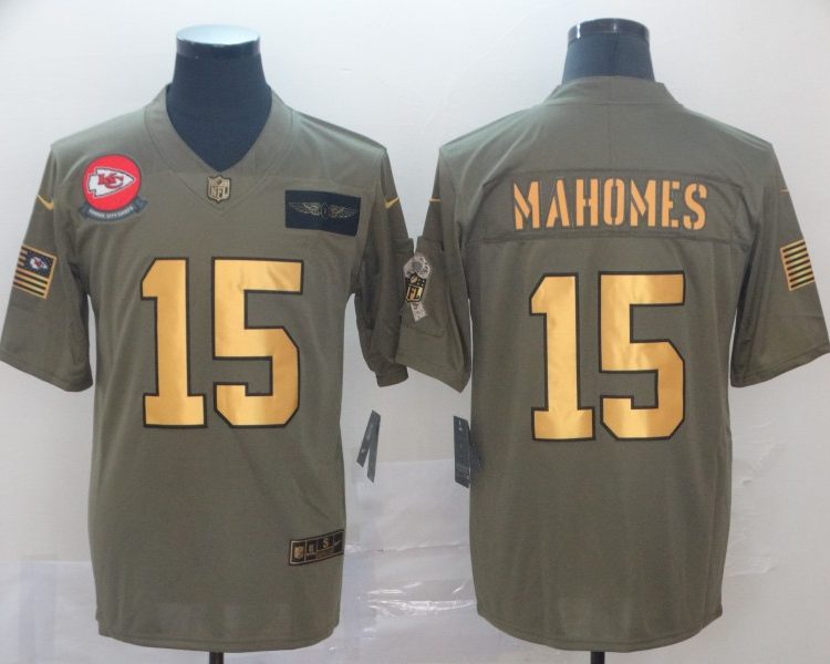 Men's Kansas City Chiefs Patrick Mahomes Brown Jersey